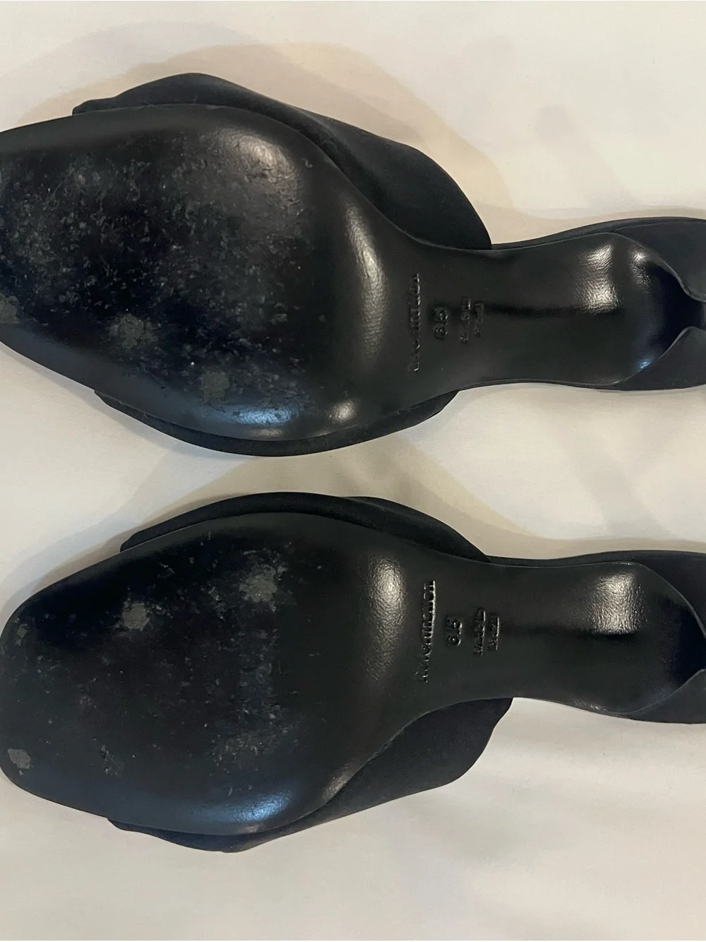 Reformation Gracie Twist Satin Kitten Heels - worn once